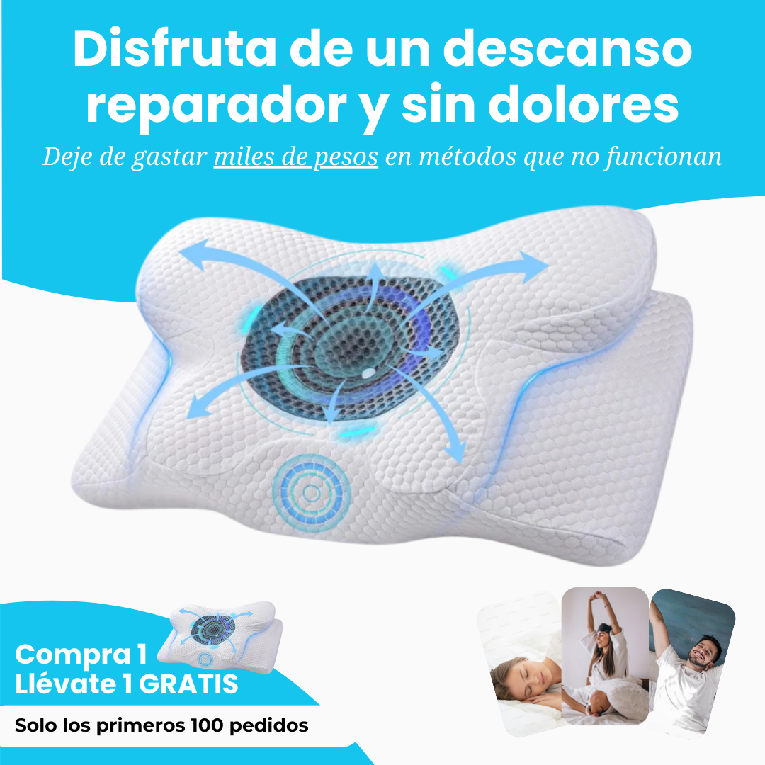 Somno Almohada de Punto Ergonómica 3D