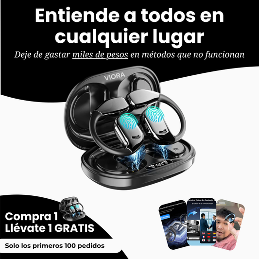 Viora Auriculares IA | Entiende a todos en cualquier lugar