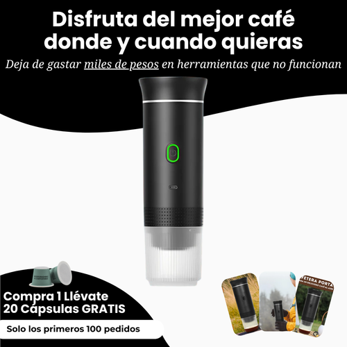 MiCafé 3-en-1 | La Cafetera Portátil para Disfrutar Donde Quieras